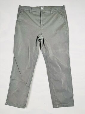 J.Crew Vintage Straight Pants Cotton Blend Gray Women’s 33